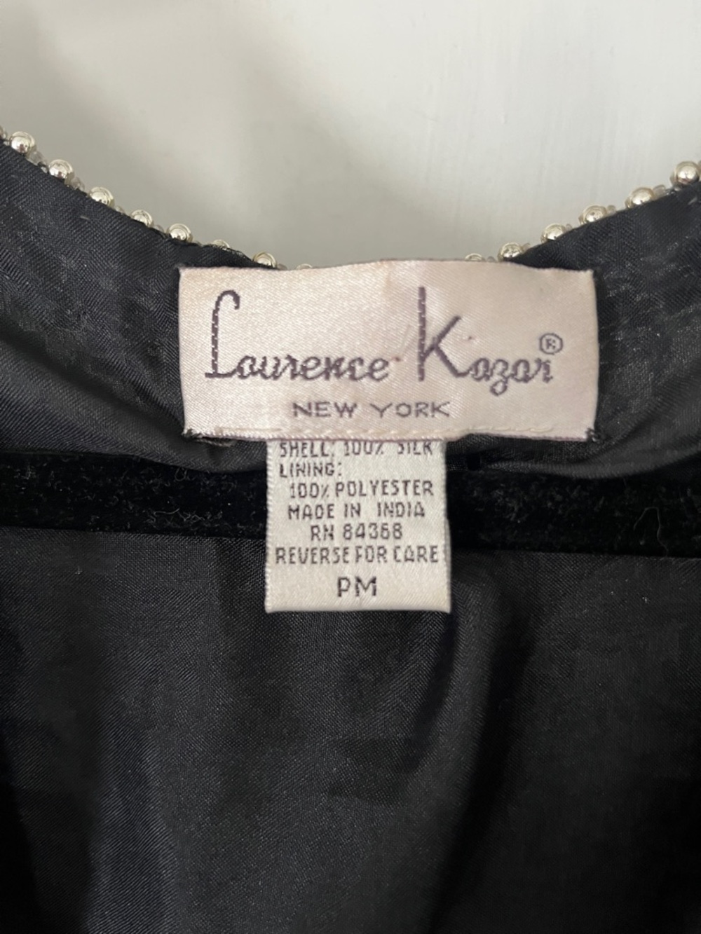 Vintage Embellished Black Sequin Cropped Jacket - Picture 9 of 16